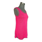 Essentials Milano Womens Top S Pink Knit Sleeveless Blouse Metal Dot Embellished