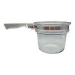 Vintage Pyrex Clear Glass Flameware Inner Pot 1.5 Qt Cookware 12" Excellent