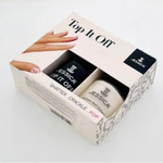 Jessica Top It Off Shatter Crackle Nail Polish Set White Alligator Duo NIB