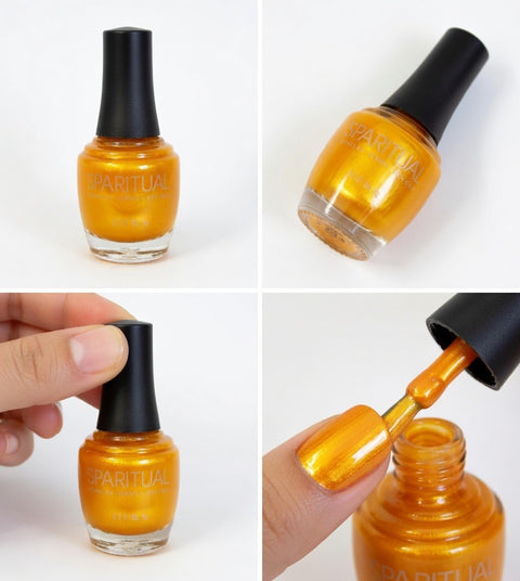 SpaRitual TREASURE Nail Polish Vegan Top Lacquer Yellow Gold 0.5 fl oz New