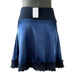 Sara Borghi Gonna Cleopatra Blue Mohair Acrylic Skirt M Italian Designer NWT