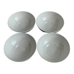 Bambeco Dakota Porcelain Birch Pattern Cereal Soup Bowls 8" Set 4 Portugal New