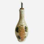 Cabernet Tabletoppers Unlimited Olive Oil Bottle 11" Hand Painted Ceramic Cork
