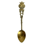 Vintage Souvenir Spoon Collectible Israel Bethlehem Gold Plated Mini Spoon Gift