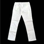 Old Navy White Cotton Boyfriend Straight Jeans Women Size 8 27" Inseam EXcellent