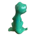 Gecko Party Animal Hand-Painted Ceramic Frog 5" Green Home Decor Figurine