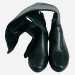 Bruno Magli Black Lambskin Leather Platform Knee-High Boots Women’s EU35 US5