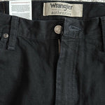 Wrangler Authentics Men's Black Regular Fit Cotton Jeans 34x32 Classic NWT