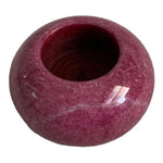 Vintage Purple Marble Tea Light Candle Holder 3.25x2" Felt Bottom Collectible VG