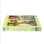 Fx Schmid Greek Harbor 2000 Piece Jigsaw Puzzle 29.5x38.5 Germany Made NIB