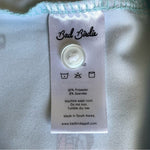Bad Birdie Mens The Drive In Print Polo Shirt M Light Blue Polyester Spandex EXC