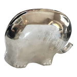 Shiny Silver Elephant Money Bank 6" Piggy Bank Collectible Figurine NIB
