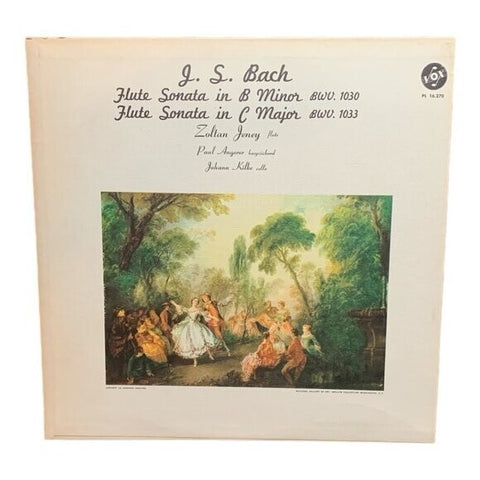 LP Johann Sebastian Bach  - Flute Sonatas Vinyl Record