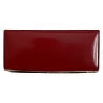 DECKESE Burgundy Red Leather Wallet Women’s Bifold Handmade Silver Accent NWOT