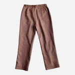 WILLI SMITH Wool High Rise Wide Leg Herringbone Print Pants Brown Gold Size 8
