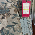 Vince Camuto Women's Blue Rose Gold Floral Jacquard V-Neck Dress 4 NWT $168