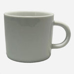 Set 4 Crate & Barrel White Porcelain Espresso Cups 2.5" Contemporary Coffee Mugs