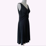 Jessica Howard Beaded Embroidered Fit & Flare Evening Dress Black Size 16
