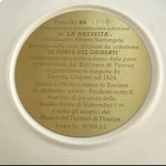 Studio Dante di Volteradici 1984 Alabaster Plate La Nativita #2 Ghiberti NIB