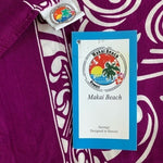 Makai Beach Hawaiian Purple Floral Rayon Scarf Wrap Sarong 64"x46" Shawl NWT