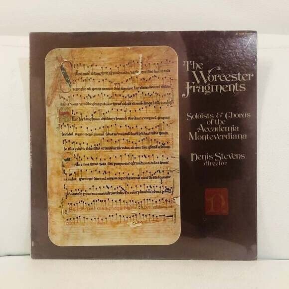 LP Denis Stevens The Worcester Fragments Vinyl Record