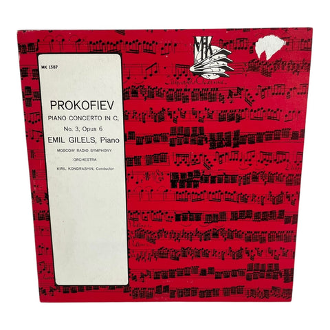 Gilels Prokofiev Piano Concerto No3 MK1587 Mono USSR NM VG