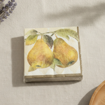 Amscan Sonoma Pears Beverage Napkins 16ct 3-Ply Vintage NIP USA Decoupage