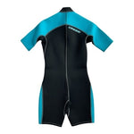 CRESSI LIDO Women’s Shorty Wetsuit Size M 2mm Neoprene Black Grey Aqua NWT