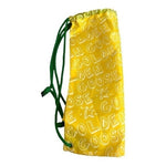 Golden Goose Nylon Drawstring Backpack Yellow White Green Unisex VG
