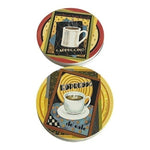 Thirstystone 4Piece Sandstone Coaster Set 4.25 Natural Absorbent Cork Bottom New