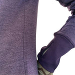 RBX Womens Hoodie Purple Athletic Shawl Neck Sweatshirt Long Sleeve Pockets EXC