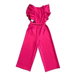 Tommy Hilfiger Women's Magenta Pink Sleeveless Jumpsuit 2 V-Neck Cropped NWT