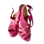 ALDO Pink Suede Peep Toe Stiletto Pumps High Heel Shoes Women’s 5.5