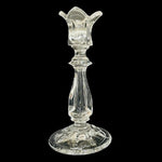Vintage GORHAM Viscount 24% Clear Crystal Tulip Candle Holder 7.25"
