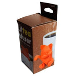 Gama-Go Cute Cat Silicone Tea Infuser Orange Loose Leaf Steeper Reusable NIB