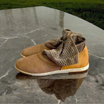 Emu Australia Numeralla Tan Suede Leather Perforated Ankle Boots Women’s 10