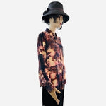MADE IT ART Women's Multicolor Boyfriend Flannel Shirt Size S VG