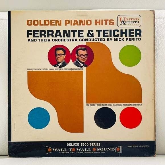LP Ferrante & Teicher -Golden Piano Hits Vinyl Record