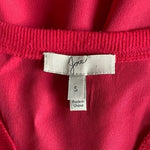 Joie Women's Hot Pink Silk Sleeveless Racer Back Top S Scoop Neck 100% Silk