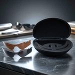 Oakley Replacement Lens Shields Brown Charcoal 2-Pair Set Hard Case Excellent