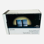 RadioShack Optimus AMX-4 Portable Amplified Speakers Pair Compact Audio System