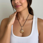 Raw Citrine Crystal Pendant Necklace Natural Healing Stone Energy Amulet VG