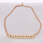 NIB 18K Gold-Filled Cuban Link Chain Necklace Large Statement Jewelry