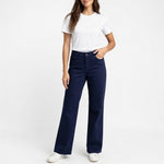 CROFT & BARROW Secretly Slimming Stretch Straight Leg Pants Navy Size 8 NWT