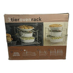 3-Tier Collapsible Oven Rack Heavy Duty Wire Rack 14.5"x11"x10.5" Silver NIB