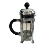 Vintage Bodum French Press 7.5" Stainless Steel Glass Coffee Maker Pot Excellent