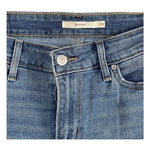 Levi Strauss 711 Womens Skinny Jeans Medium Wash Blue Size 29 Stretch Denim VG
