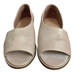 Anthropologie Souvenir D'Orsay Metallic Beige Leather Open Toe Flats Women’s 7