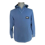 Puma Fusion Men's Blue Hoodie M Cotton Blend Long Sleeve Athletic Sweatshirt EXC