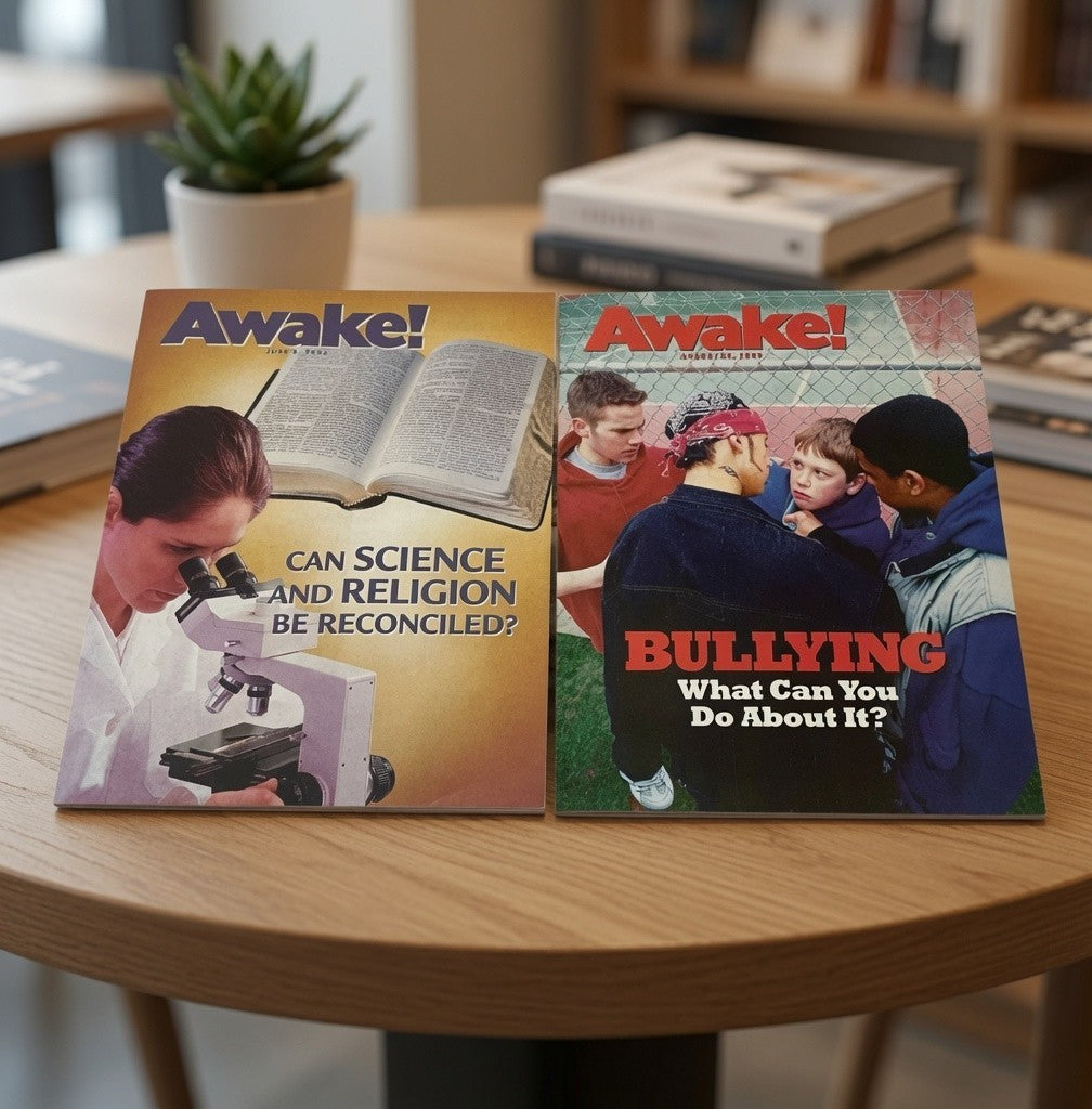 Awake Magazine Lot of 2 Jehovah's Witness 2002 Science Religion Bullying